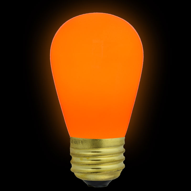 orange ceramic S14 light bulbs