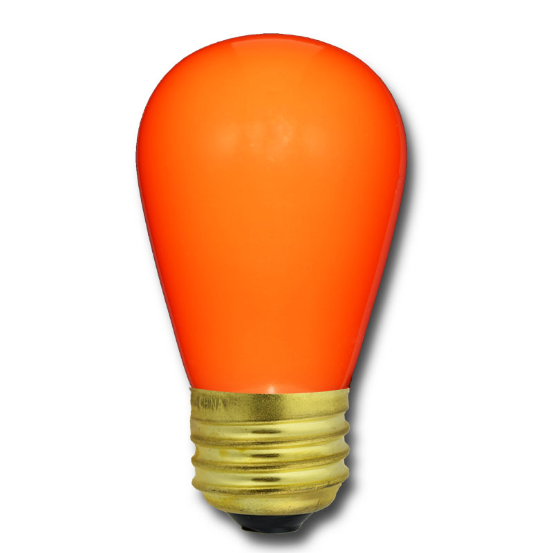 Orange Ceramic Light Bulbs 25 Pack