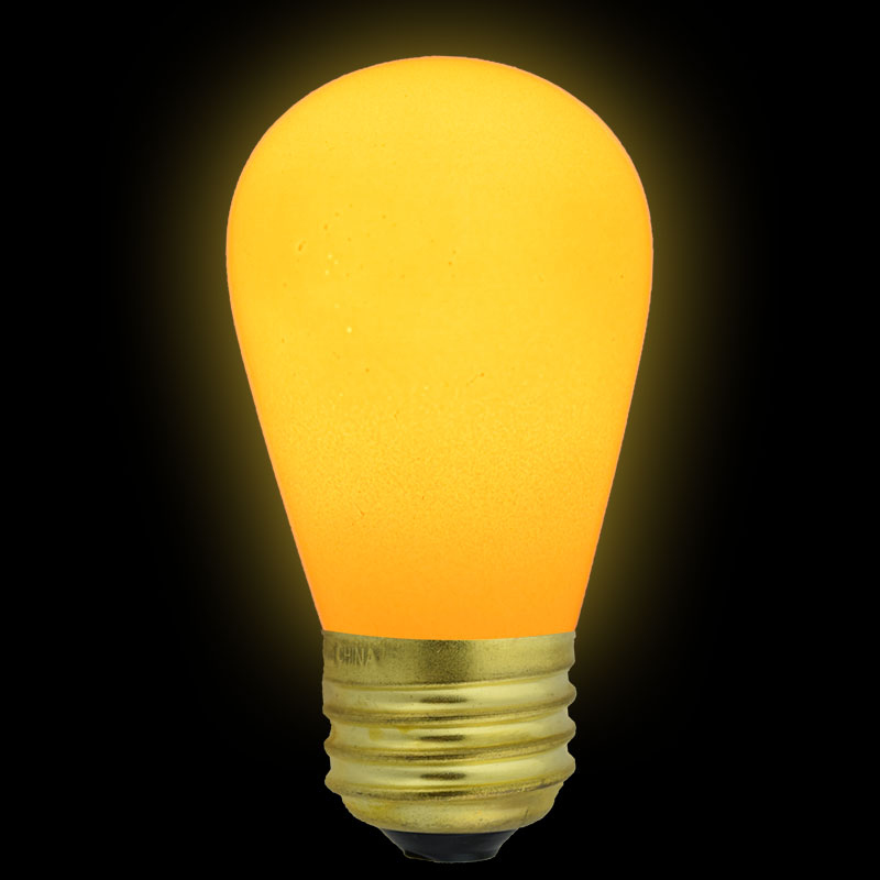 Yellow Ceramic Light Bulbs