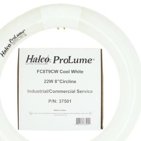 Halco22 Watt T9 Fluorescent Circle Tube - Cool White - 8" Dia. 37501