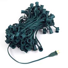 Commercial C7 Light Strand - 12" Spacing - 100' Strand