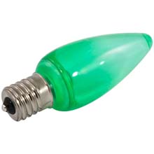 Green LED C9 Linear Light Strand Bulbs