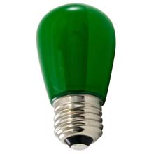 Frosted Green LED Professional S14 Light Bulbs