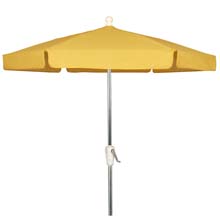 Yellow Outdoor Garden Umbrella - Bright Aluminum