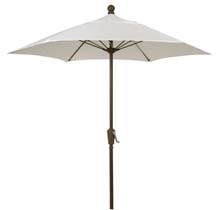 7.5' Natural Canopy Patio Umbrella - Bronze Finish      