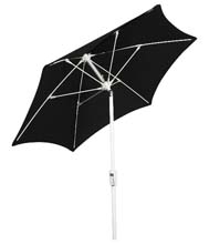 Black Hexagon Patio Tilt Umbrella