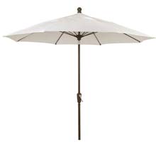 9' Natural Patio Umbrella - Bronze Finish - Crank Lift FB-9HCRCB-NATURAL