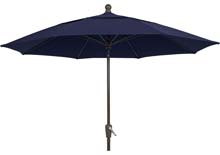 9' Navy Blue Patio Umbrella - Bronze Finish - Crank Lift FB-9HCRCB-NAVY