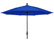9' Pacific Blue Patio Umbrella - Bronze Finish - Crank Lift FB-9HCRCB-PACIFIC