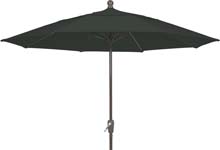 7.5' Black Terrace Umbrella - Bronze Finish - Crank Lift FB-7TCRCB-BLACK