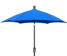 7.5' Pacific Blue Terrace Umbrella - Bronze Finish - Crank Lift FB-7CTRCB-PACIFIC