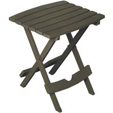 Quik-Fold Earth Brown Patio End Table