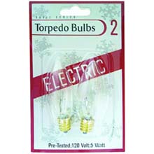 Clear Torpedo Bulbs - 2 Pack 905408                                            