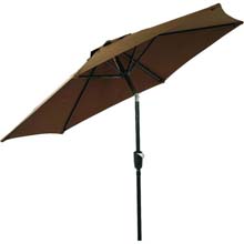 7.5' Brown Aluminum Patio Umbrella