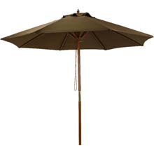 7.5' Brown Market Patio Umbrella