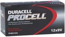 Duracell PROCELL Alkaline Batteries - Size "9V"