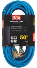 50' Cold Temperature Extension Power Cord - 16/3 - Blue