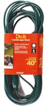 40' Landscape Extension Power Cord - 16/3 - Green