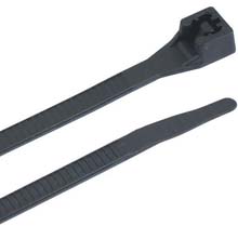4" Black Plastic Cable Ties - 100 Pack