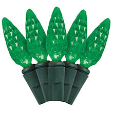 Green LED Christmas Lights