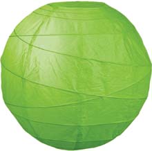 Grass 10" Round Rice Paper Lanterns L2GR