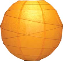 Squash 10" Round Rice Paper Lanterns L2SQ