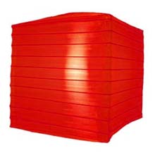 Red 10" Square Nylon Lantern