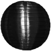 Black 14" Round Nylon Lantern SH19