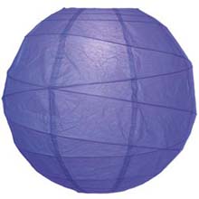 Blueberry 14" Round Rice Paper Lantern L14BL