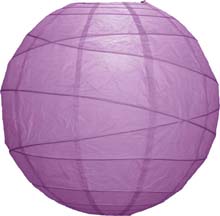 Lilac 14" Round Rice Paper Lantern L14LI