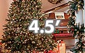4.5' Pre-Lit Christmas Trees