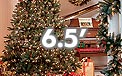 6.5' Pre-Lit Christmas Trees