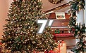 7' Pre-Lit Christmas Trees