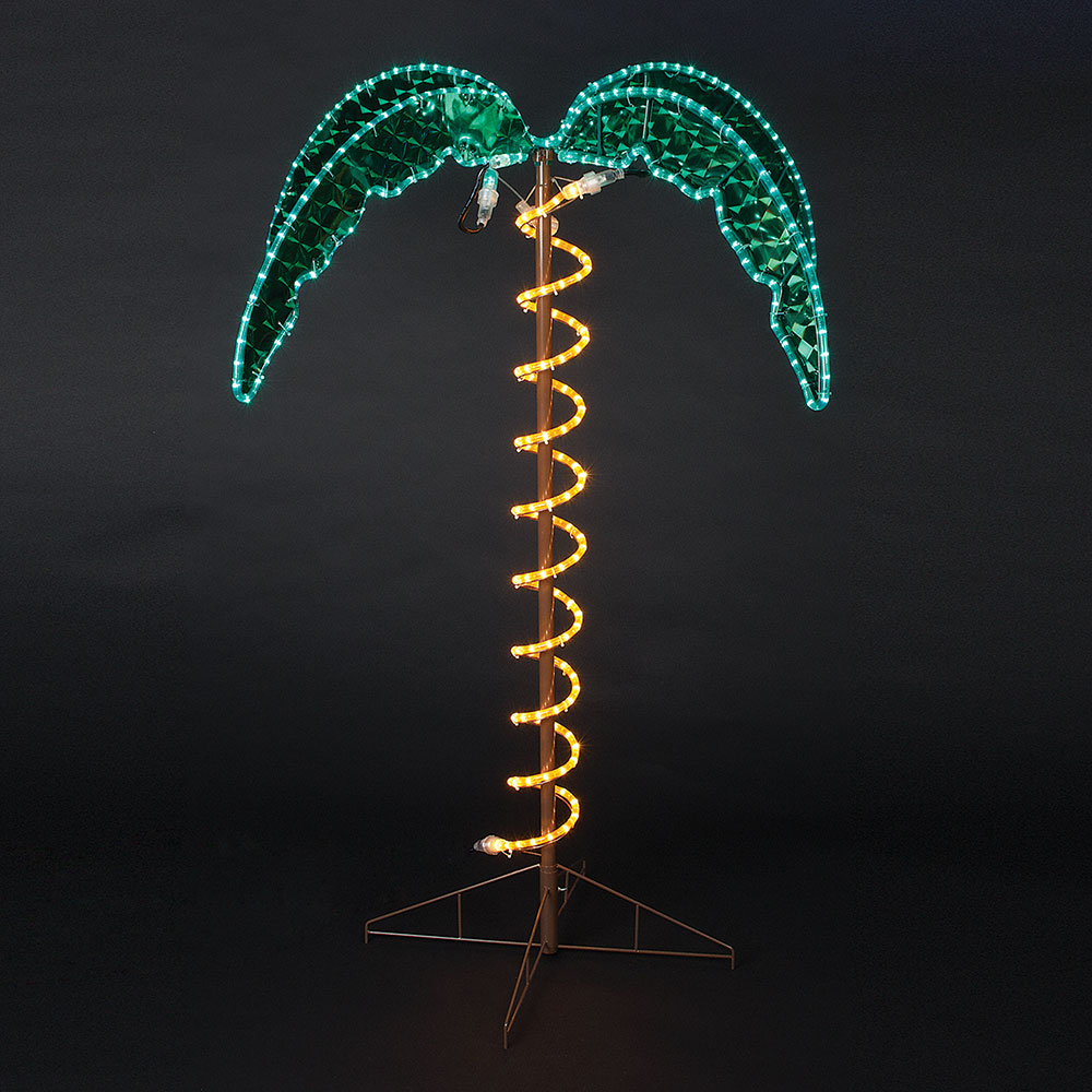 4.5' Pre-Lit Rope Light Palm Tree  