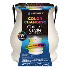 LED Color Changing Citronella Candle  704804