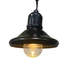 Black Antique Shade for Suspended Commercial SF-1102903BK