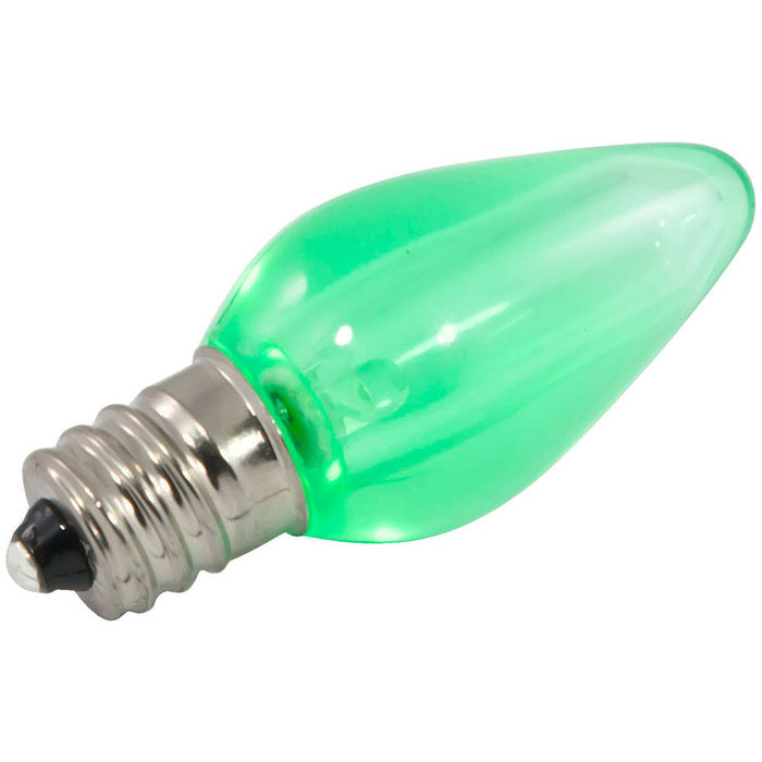 green LED C7 light bulbs