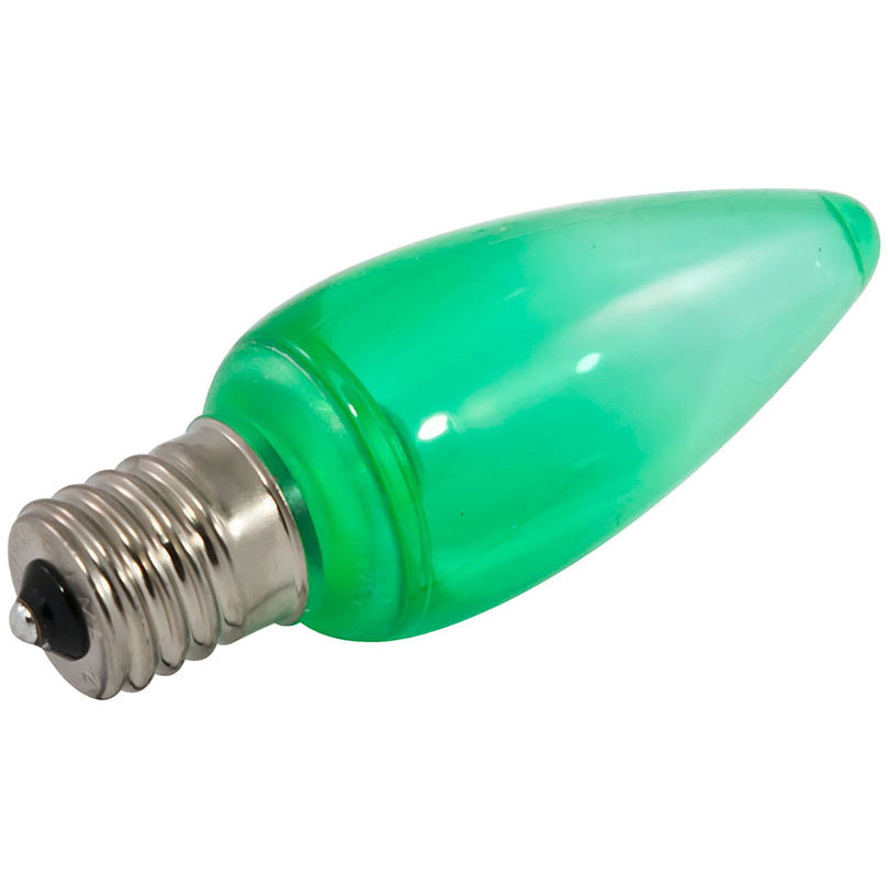 Green LED C9 Linear Light Strand Bulbs