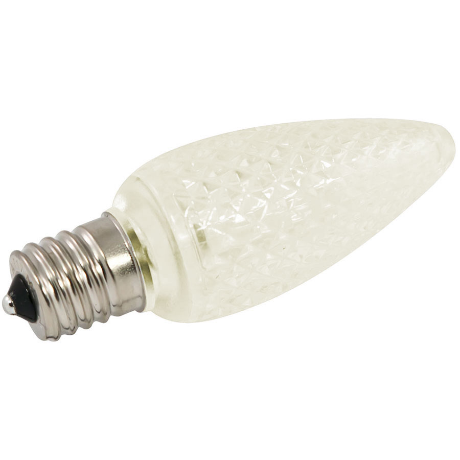 warm white LED C9 faceted light bulbs