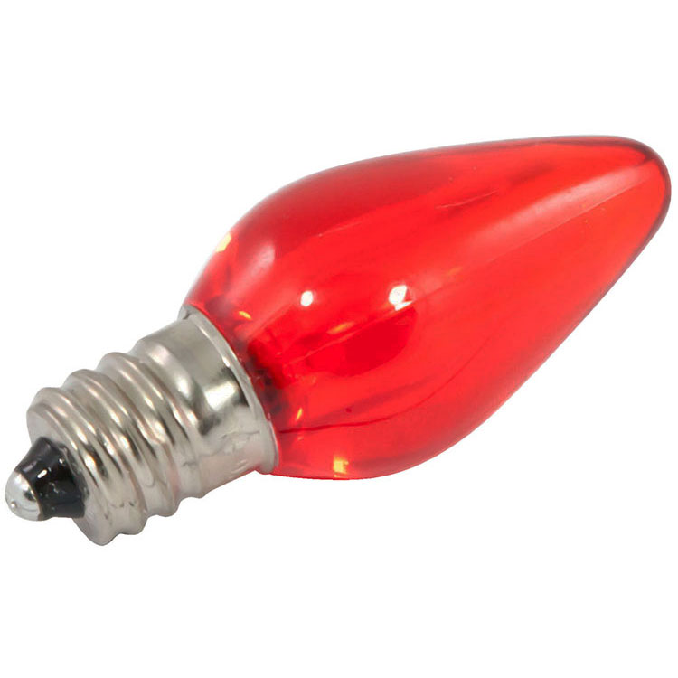 red LED C7 light bulbs
