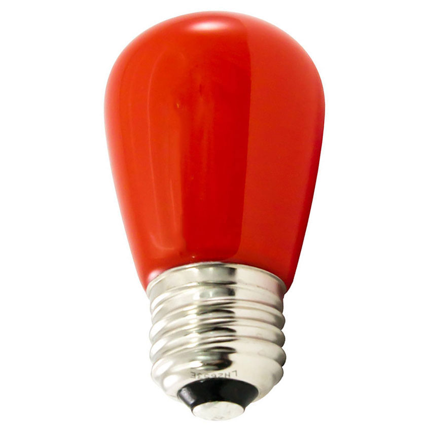 Frosted Red LED Professional S14 Light Bulbs