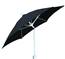 9' Black Tilt Terrace Umbrella - White Finish - Crank Lift FB-9TCRW-T-BLACK