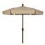 Beige Canopy Outdoor Garden Umbrella - Bronze Finish