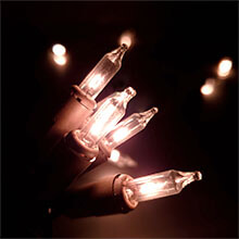 Clear Wire Frame Sculpture Replacement Light Strand - 70 Lights