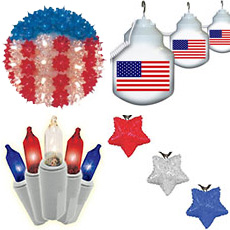 Patriotic Holiday Lights