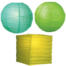 Green Paper Lanterns