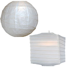 White Paper Lantern Lights