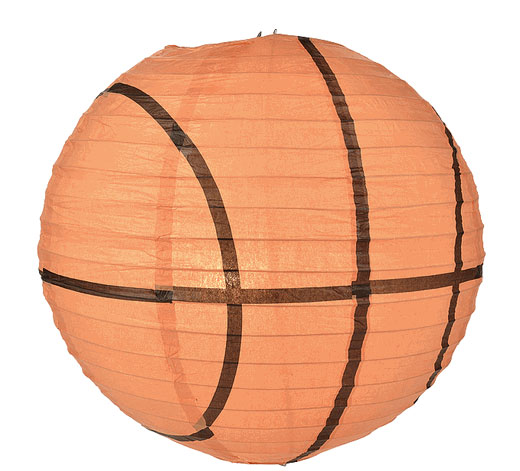 Basketball Shaped Paper Lantern