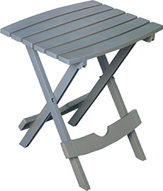 Quik-Fold Folding Patio Table-Gray 801913
