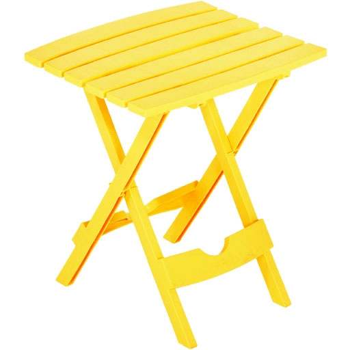 Quik Fold Yellow Side Table Quik Fold Folding Patio Table Yellow